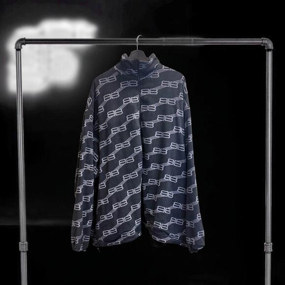 Balenciaga BB Oversized Light Fleece Zip Up - Picture 1 of 4